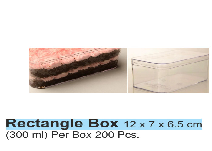 Rectangle Box 12 x 7 x 6.5 cm Per Box 200 Pcs.
